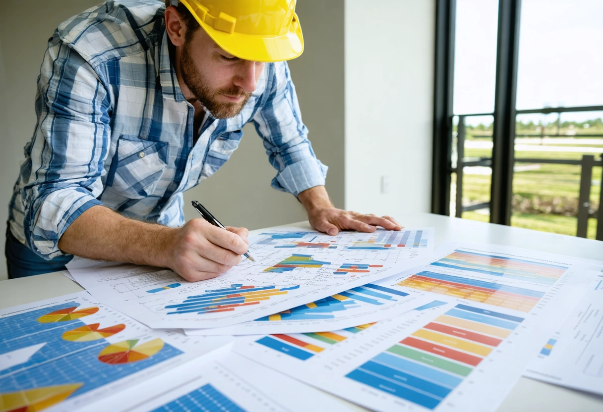 Contractor and homeowner reviewing hurricane codes and product ratings at table